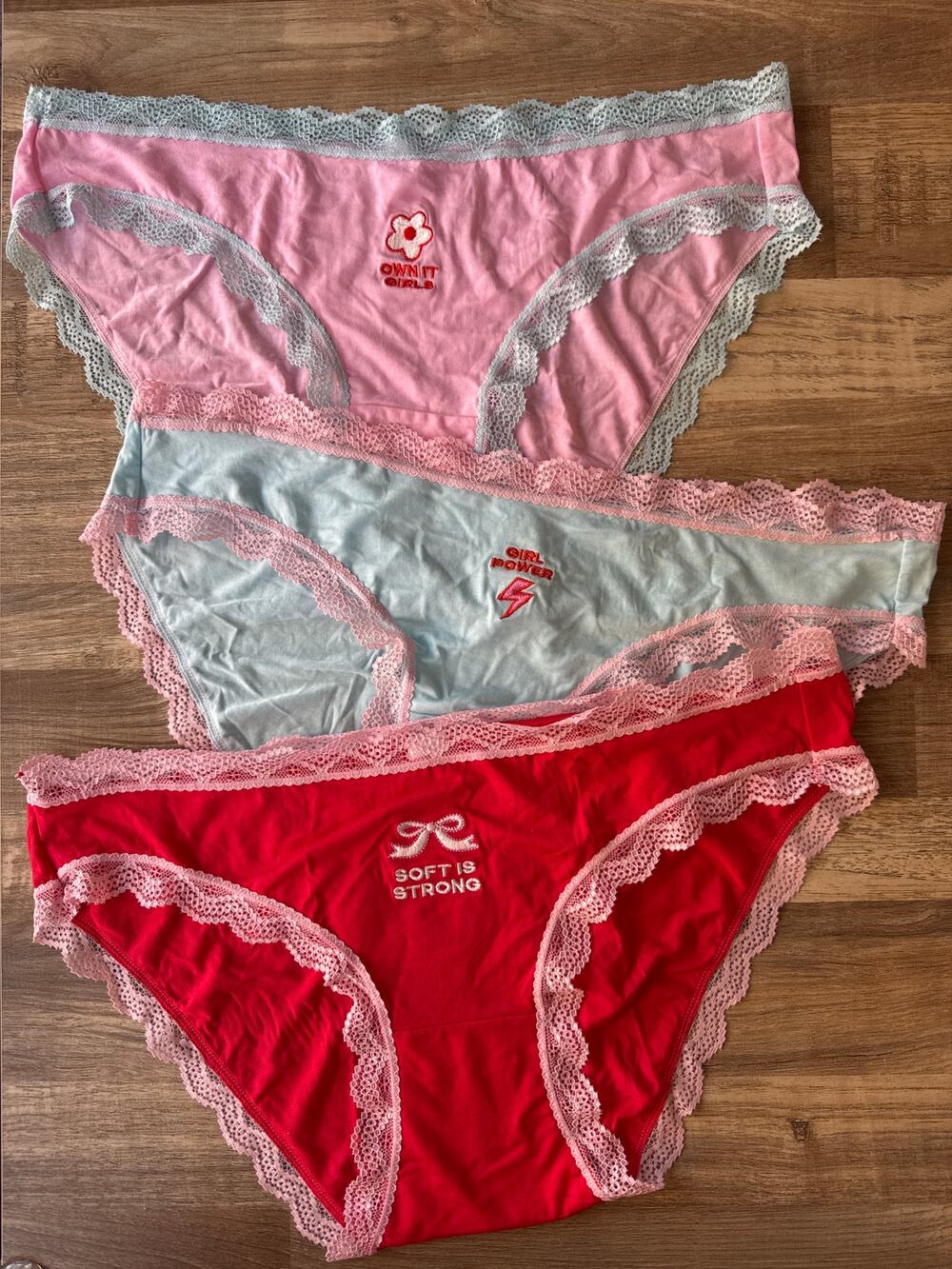 Stripe and Stare Original Bikini Brief Three Pack Underwear size 2X